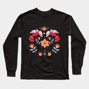 Design Based on Slavic Motifs Long Sleeve T-Shirt